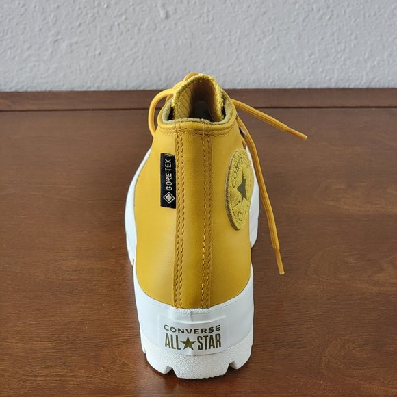 Converse Women's CTAS Lugged Winter Hi Leather Gore-Tex 565005C Gold Dart - Picture 5 of 9